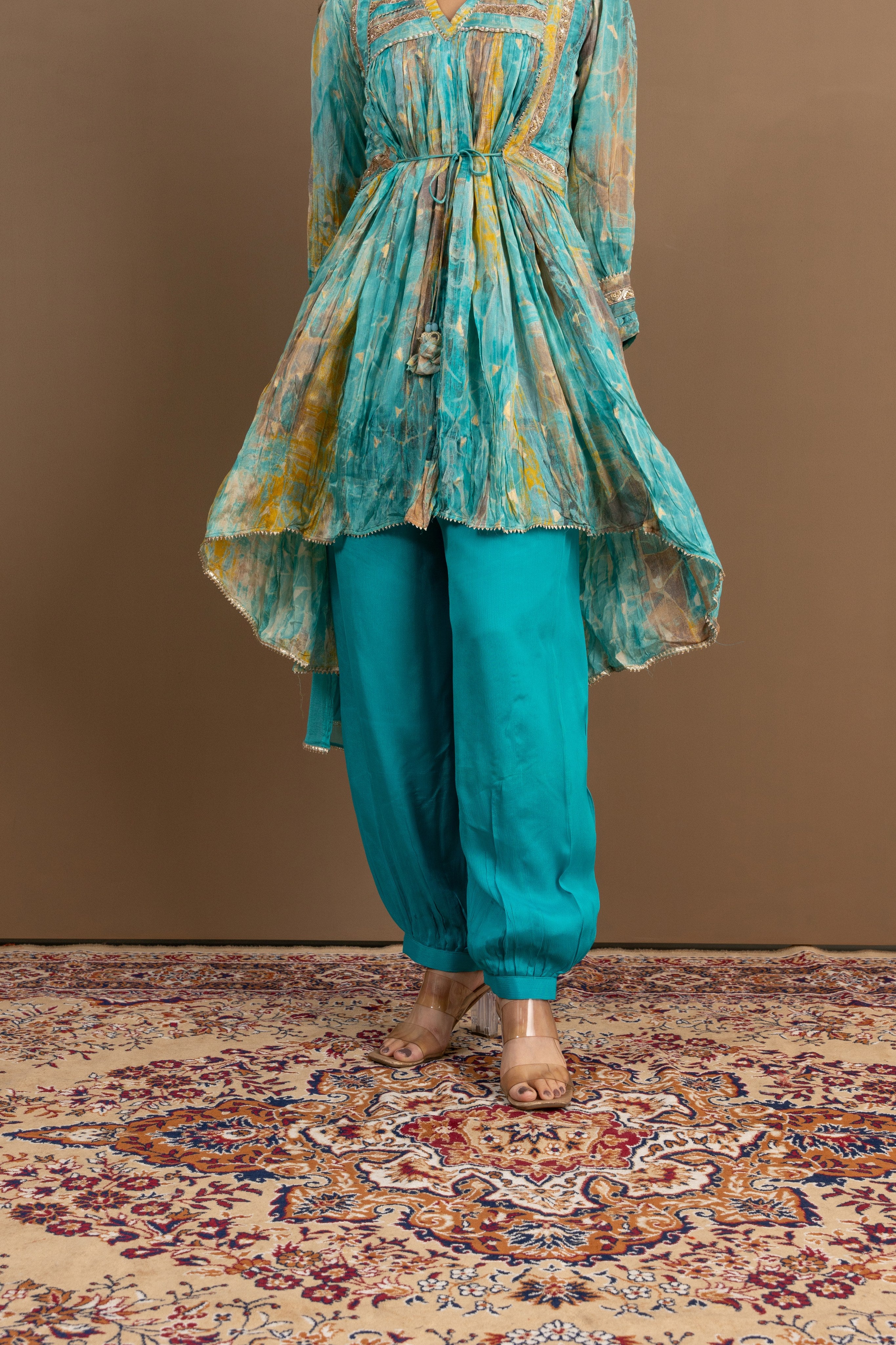 Varamya Afghani Pattern Suit Set