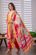 VARAMYA MULTI-COLOURED STRAIGHT SUIT