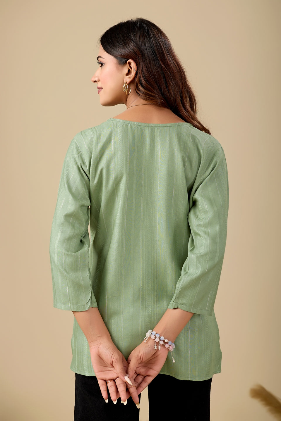 Women's Printed Short Kurti Top | Rayon Casual Ethnic Tunic I Summer Printed Top