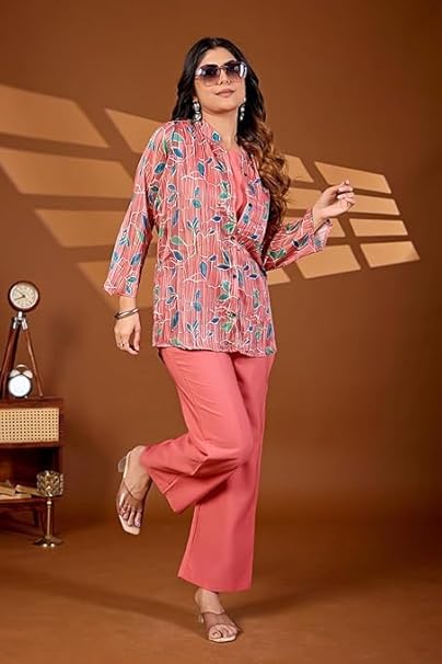 Women’s Co ord set for women stylish I Trendy Travel & Streetwear Look for Women I Festive Indian Traditional Outfit Dress for Functions & Puja I Ethnic Set